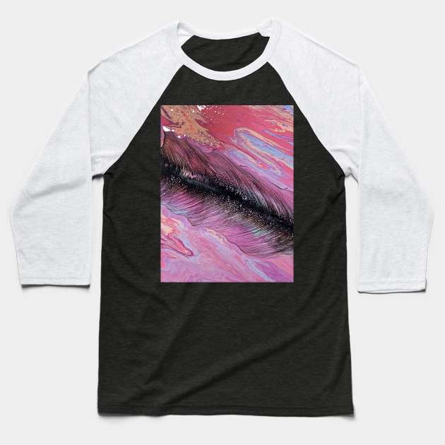 Abstract Marble Baseball T-Shirt by Alemway